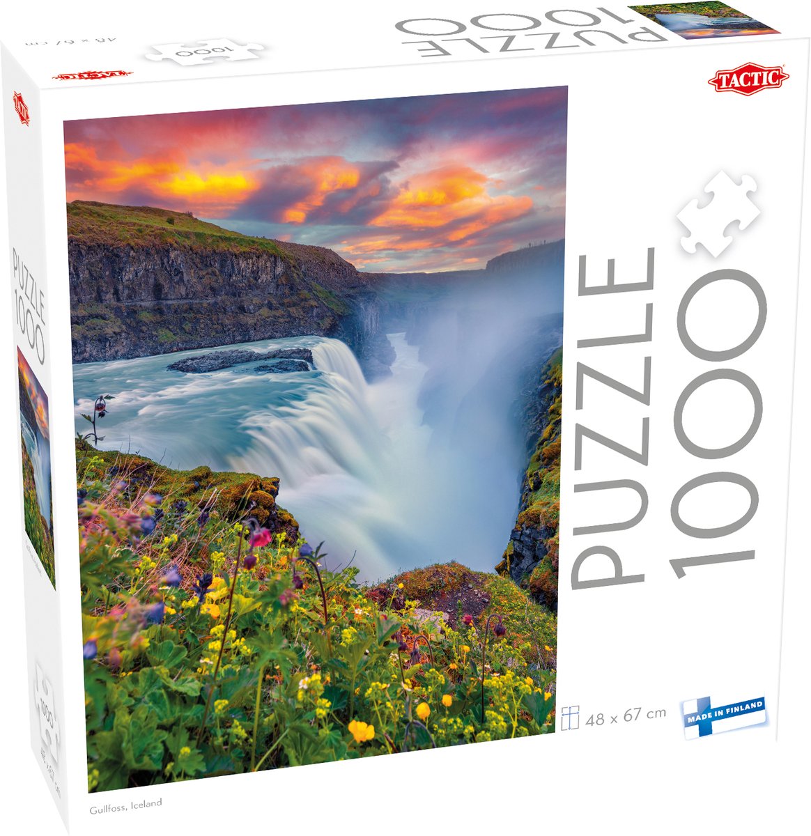 Taktikpuzzle 1000 Gullfoss, Island - Puzzle 1000 Gullfoss, Island