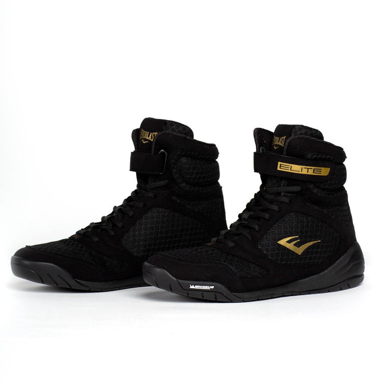 Everlast Elite 2 – Boxschuhe – High-Top – Schwarzgold (in verschiedenen Größen erhältlich)
