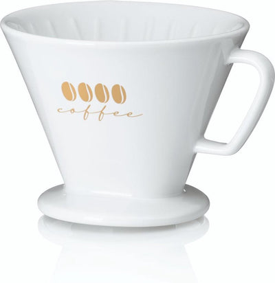 Kela Kaffeefilterhalter l, Porzellan, weiß - | excelsa