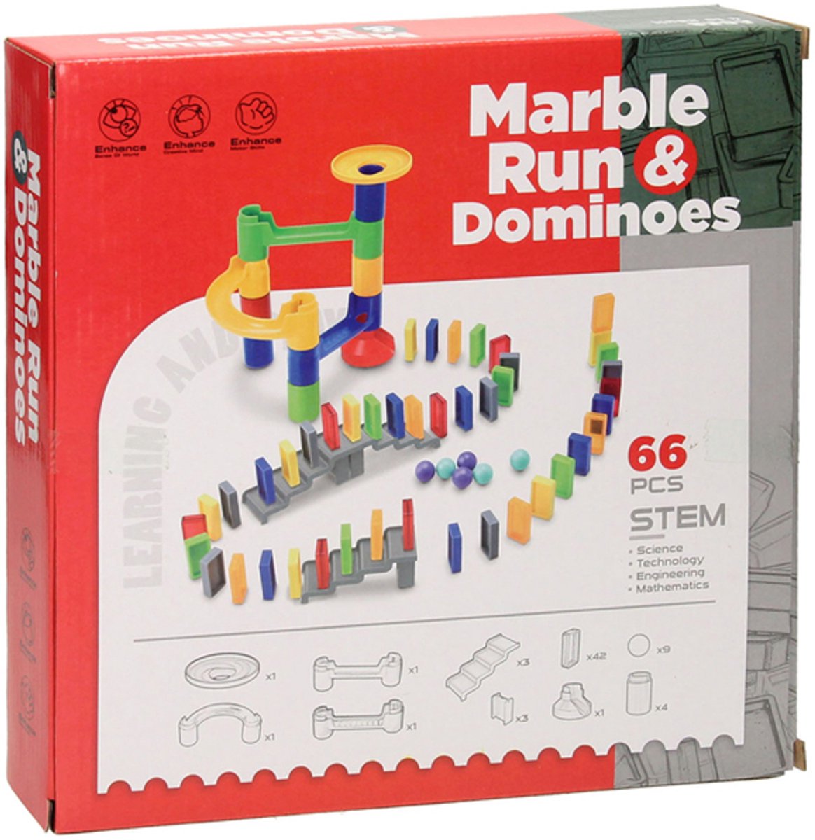 Marmorspur mit Domino, 66dlg.