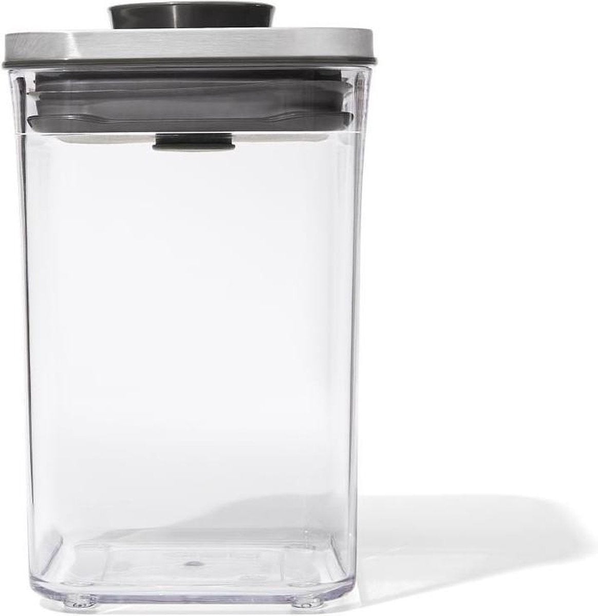 Oxo – Pop-Stahl-Vorratsdose – klein – niedrig – 1,0 Liter