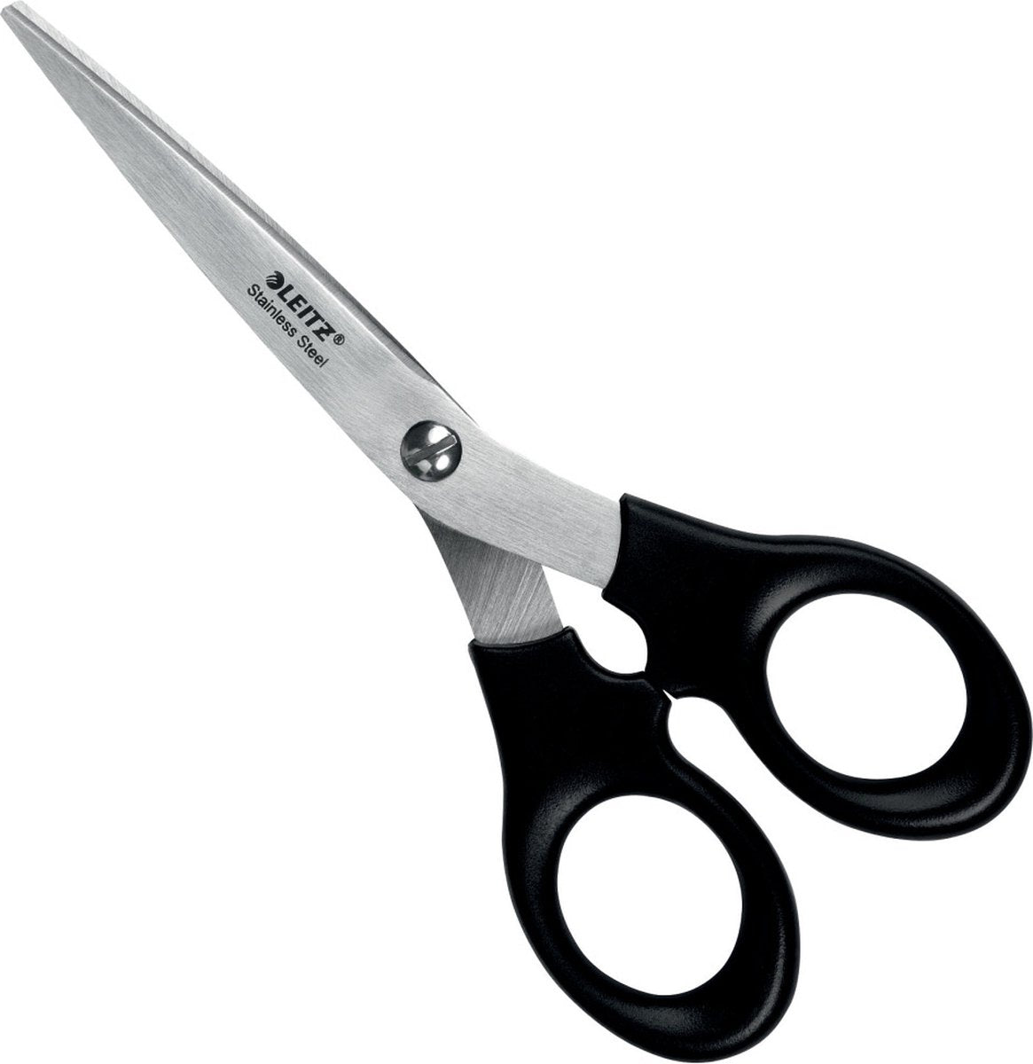 Leitz Edelstahlschere – 165 mm – ergonomischer Griff – schwarz