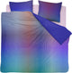 Damai Bettbezug Regenbogen – Satin – 240 x 200 220 cm – violett + 2 Kissenbezüge 60 x 70