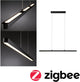 Paulmann LED-Hängelampe Smart Home Zigbee 3.0 Lento Tunable White 2100lm 41,5W Schwarz matt dimmbar