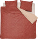 Damai - Bettbezug-Set - Bio-Baumwolle 240x200 220 cm - rot + 2 Kissenbezüge 60x70