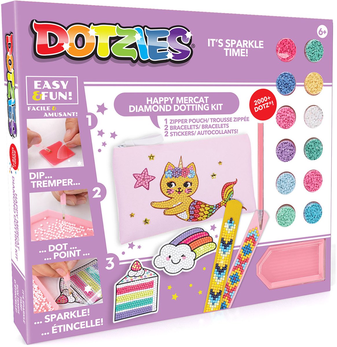 Diamond Dotz® Diamond Dotz Kreativ-Bastelset – Dotzies Aktivitätsset Mercat Diamond.