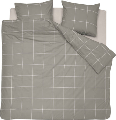 Cinderella robyn – Bettbezug – Satin – 240 x 200 220 cm – Taupe + 2 Kissenbezüge 60 x 70
