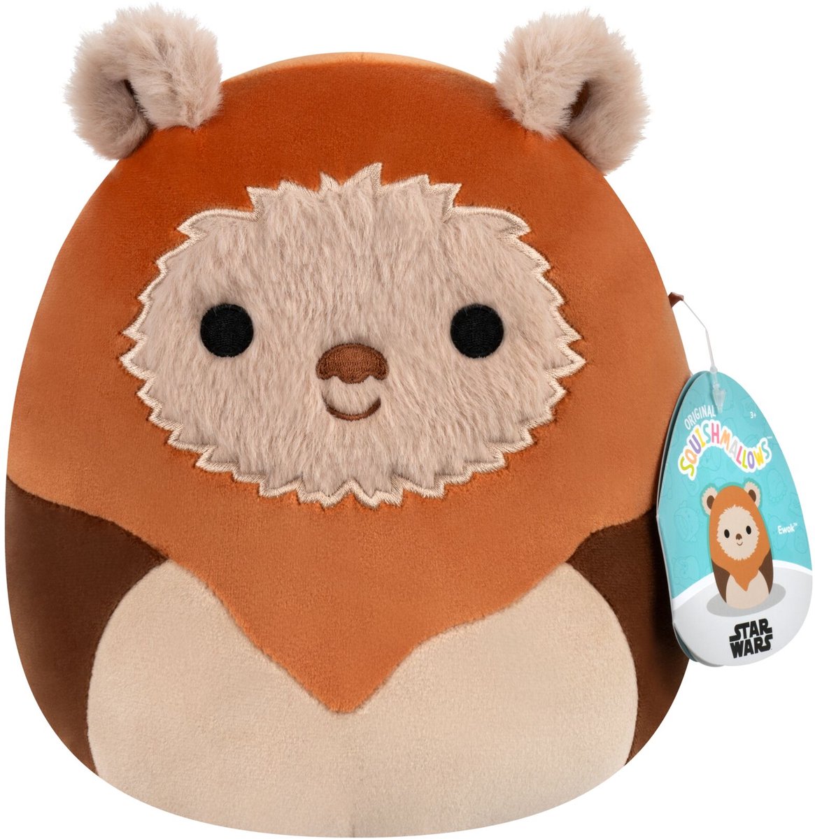Squishmallows – Star Wars – kleiner Plüsch – Ewok – 20 cm Plüsch