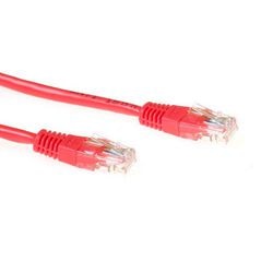 Rotes 5 m langes UTP-Cat6-Patchkabel von Act mit RJ45-Anschlüssen