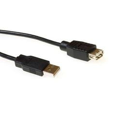 Act USB 2.0 A Stecker - USB-A Buchse schwarz 3 m