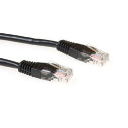 Schwarzes 7 m langes UTP-Cat6-Patchkabel von Act mit RJ45-Anschlüssen