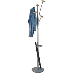 Abi Garderobe Alba 187x38 cm Metallic-Grau