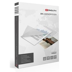 Laminierfolien Monolith 81m0480007 A4 80 Mic transparent 300 Stück