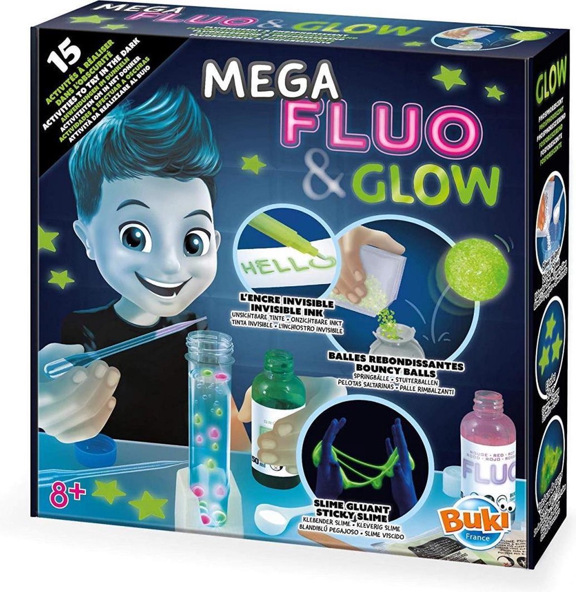 Buki France Buki – Mega Flou en Glow – Wetenschapsdoos – Experimente