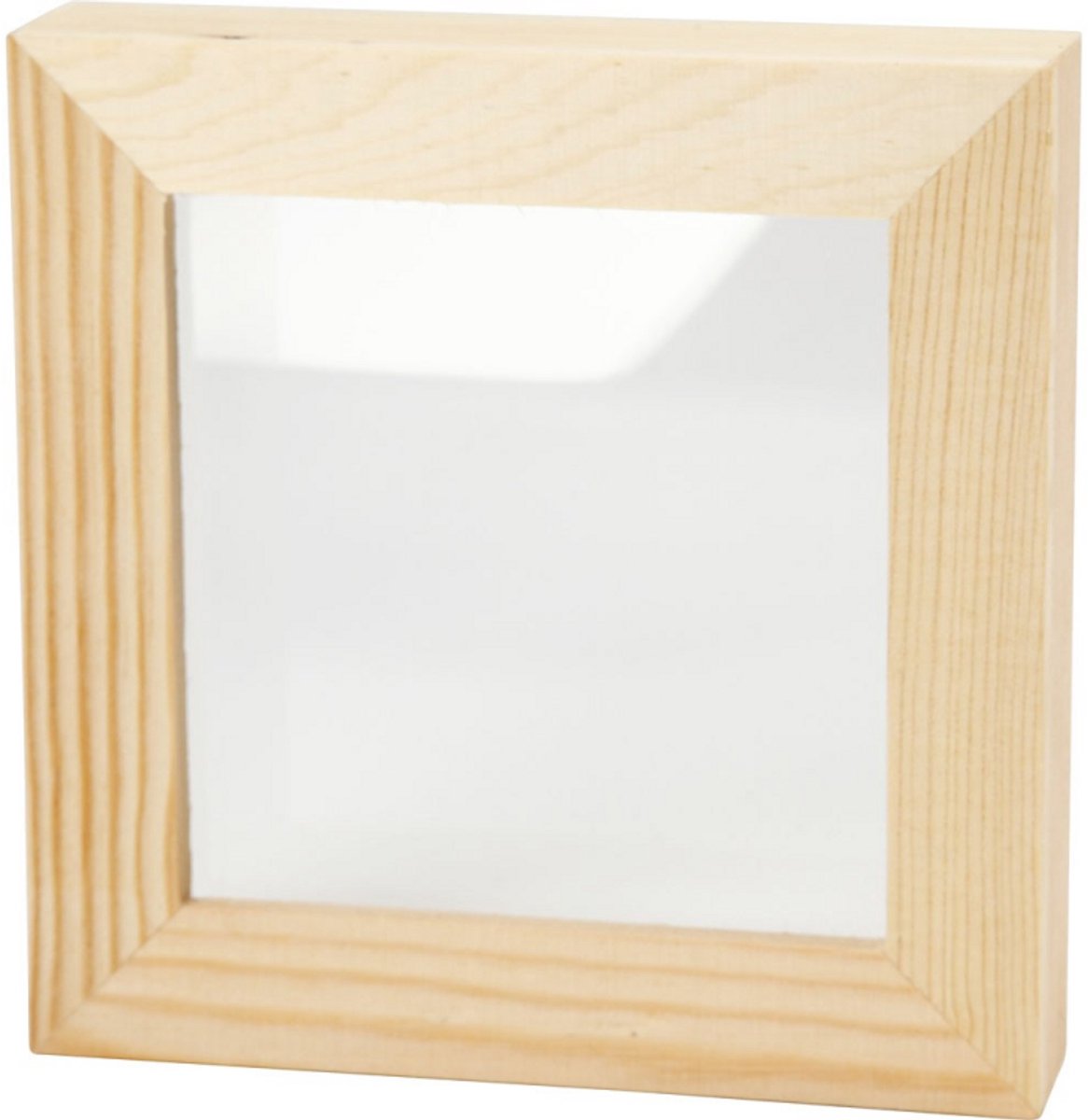 Creativ Company 3D-Rahmen mit Glas, D: 2,5 cm, Größe 12,3x12,3 cm, 1 Stück