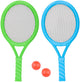 Eddy Toys Tennis-Set 4-teilig – Tennis-Spielset mit 2 Tennisschlägern und 2 Bällen – Tennis-Set für 2 Spieler – leichte Schläger – Outdoor-Spielzeug für Garten und Strand – Artikel 29756
