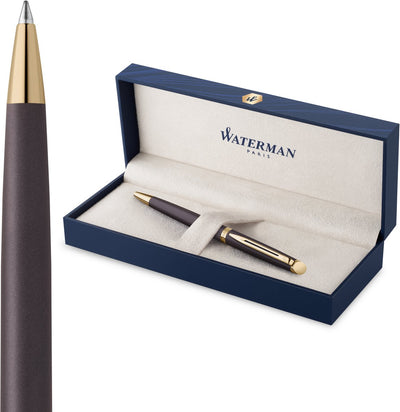 Waterman Hemisphère-Kugelschreiber | die subtile Version | Lavaschwarz | mittlerer Punkt | mit Geschenkbox