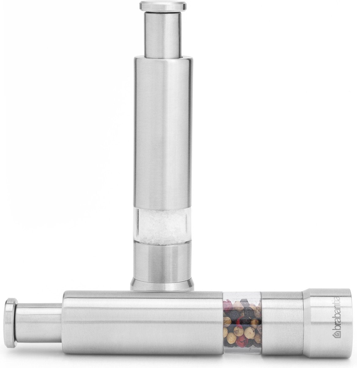 Brabantia Salz- und Pfeffermühlen-Set – mattierter Stahl