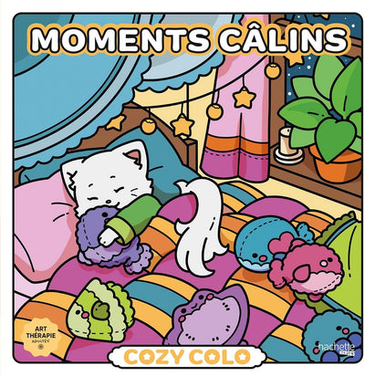 Hachette Heroes Atelier Créatif Autres Lizenzen Cozy Colo Cozy Colo – Momente Calins Kuschelmomente – Hachette – Malbuch für Erwachsene und Kinder