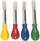 Creativ Company Kinderbürsten, L: 11,5 cm, d 13 mm, b: 11 mm, rund, 4 Stück 1 Box