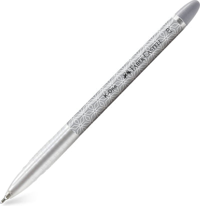 Faber-Castell Kugelschreiber – K-One – 0,7 mm – Schwarz – Schachtel mit 10 Stück – FC-643099