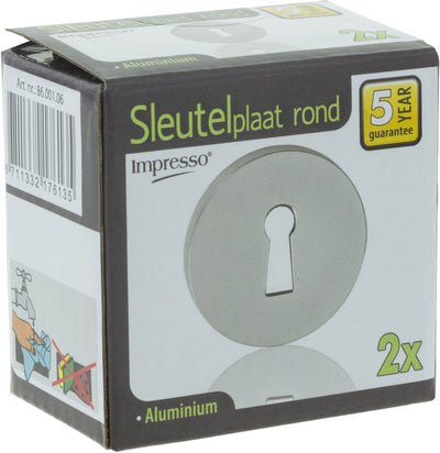 Impresso runde Rosette – Tastaturtaste – Aluminium f1