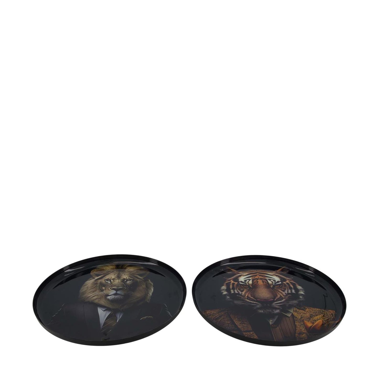 Dijk Natural Collections Tiermetalltablett schwarz ø28cm