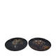 Dijk Natural Collections Tiermetalltablett schwarz ø28cm