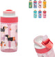 Kambukka Lagoon Trinkflasche für Kinder 400ml Diva Dogs – mit integriertem Strohhalm – Trinkflasche für Kinder – Trinkbecher für die Schule