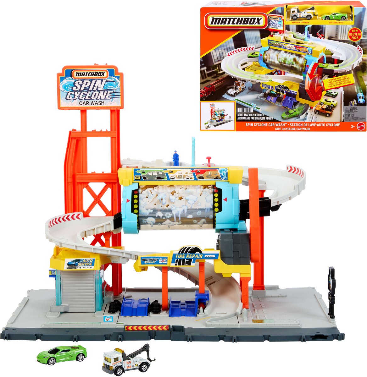 Matchbox-Spin-Cyclone-Autowaschanlage