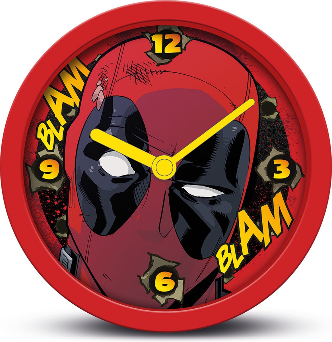 Pyramid International Deadpool – Blam Blam – Tischuhr – rot – 12 cm