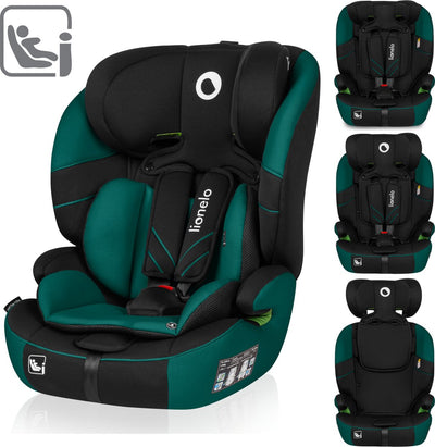 Lionelo Levi One i-Size – Autositz 76–150 cm – Gruppe 0+ und 1 – Dri-Seat-System – verstellbare Kopfstütze aus Memory-Schaum – verstärkter Seitenschutz – FWF-Montage – bequeme Armlehnen – breiter Sitz mit EPE-Schaum – R129 – Gurt