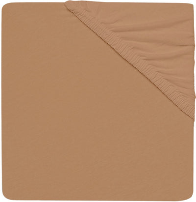 Jollein – Baby-Spannbetttuch Jersey (Keks) – Baumwolle – Spannbettlaken für Kinderbett – 60 x 120 cm