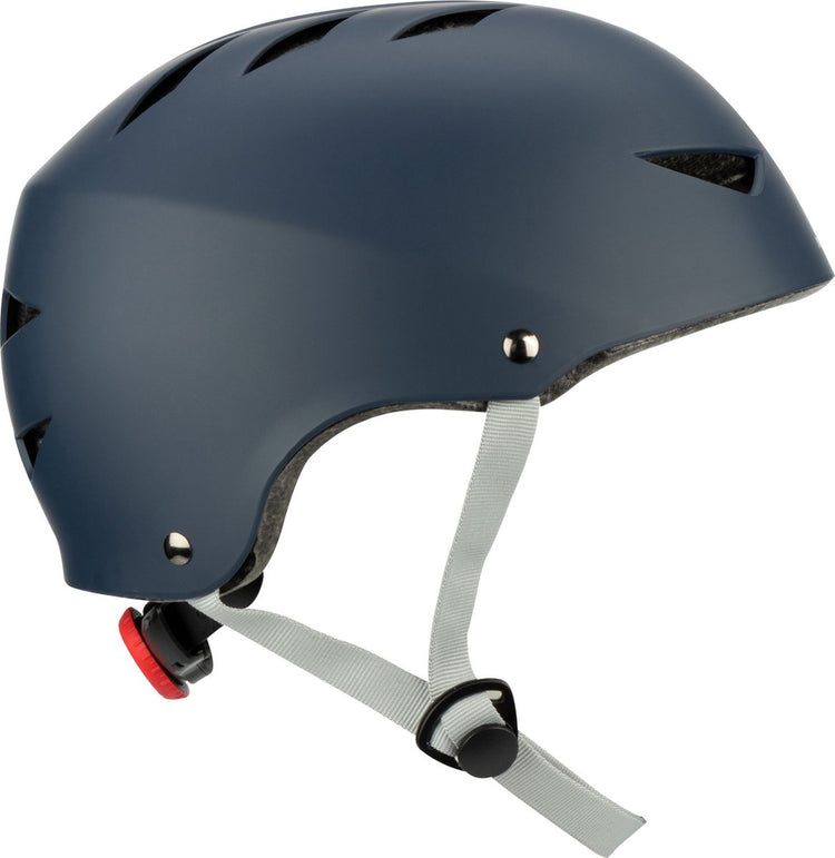 Nijdam Skatehelm verstellbar – Blue Streak – Größe S – Blaugrau