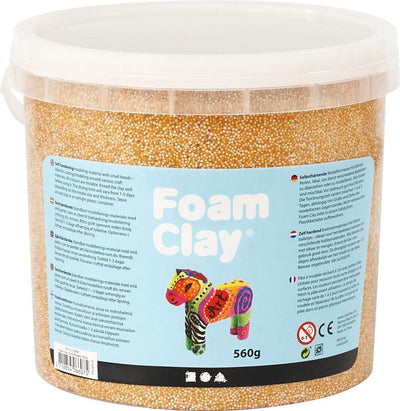 Schaumstoffton - Metallic Gold, 560gr.