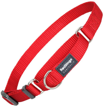 Red Dingo Hundehalsband Semi Choke Rot (26-40 cm) (1,5 x 24-36 cm)