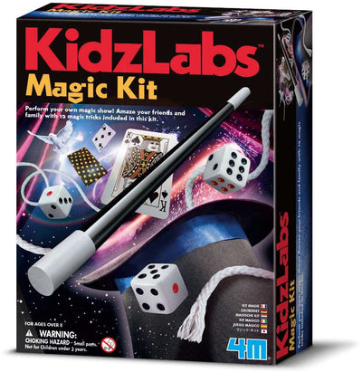 4m Wissenschaft und Spiele – Zauberbox für Kinder – Magie – 12 Zaubertricks – Kidzlabs – 8+