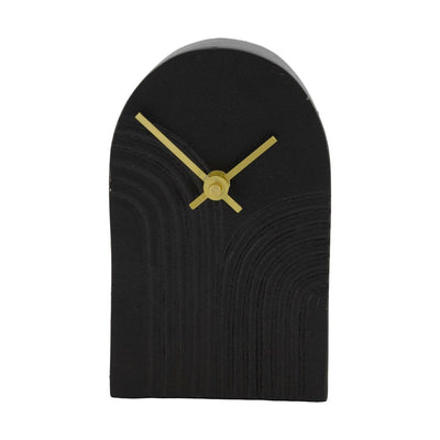 Dijk Natural Collections Uhr Aluminium schwarz 10x4x16,5cm