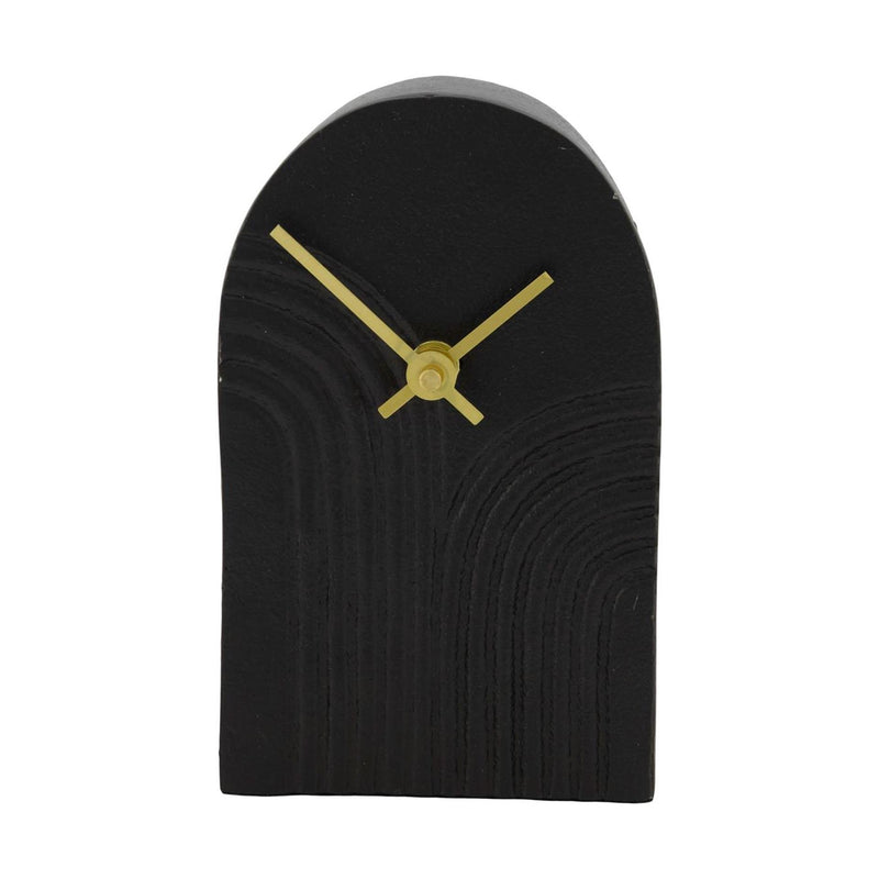 Dijk Natural Collections Uhr Aluminium schwarz 10x4x16,5cm