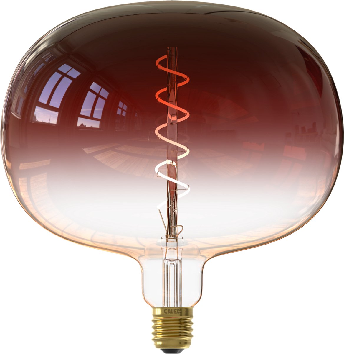 Calex Bodenfarben Marron – E27-LED-Lampe – dimmbare Filament-Lichtquelle – 5 W – warmweißes Licht