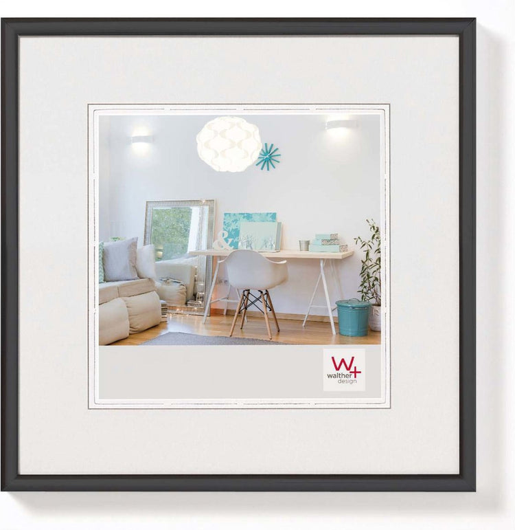 Walther New Lifestyle - Kunststoffrahmen - Fotogröße 30x30 cm - Schwarz