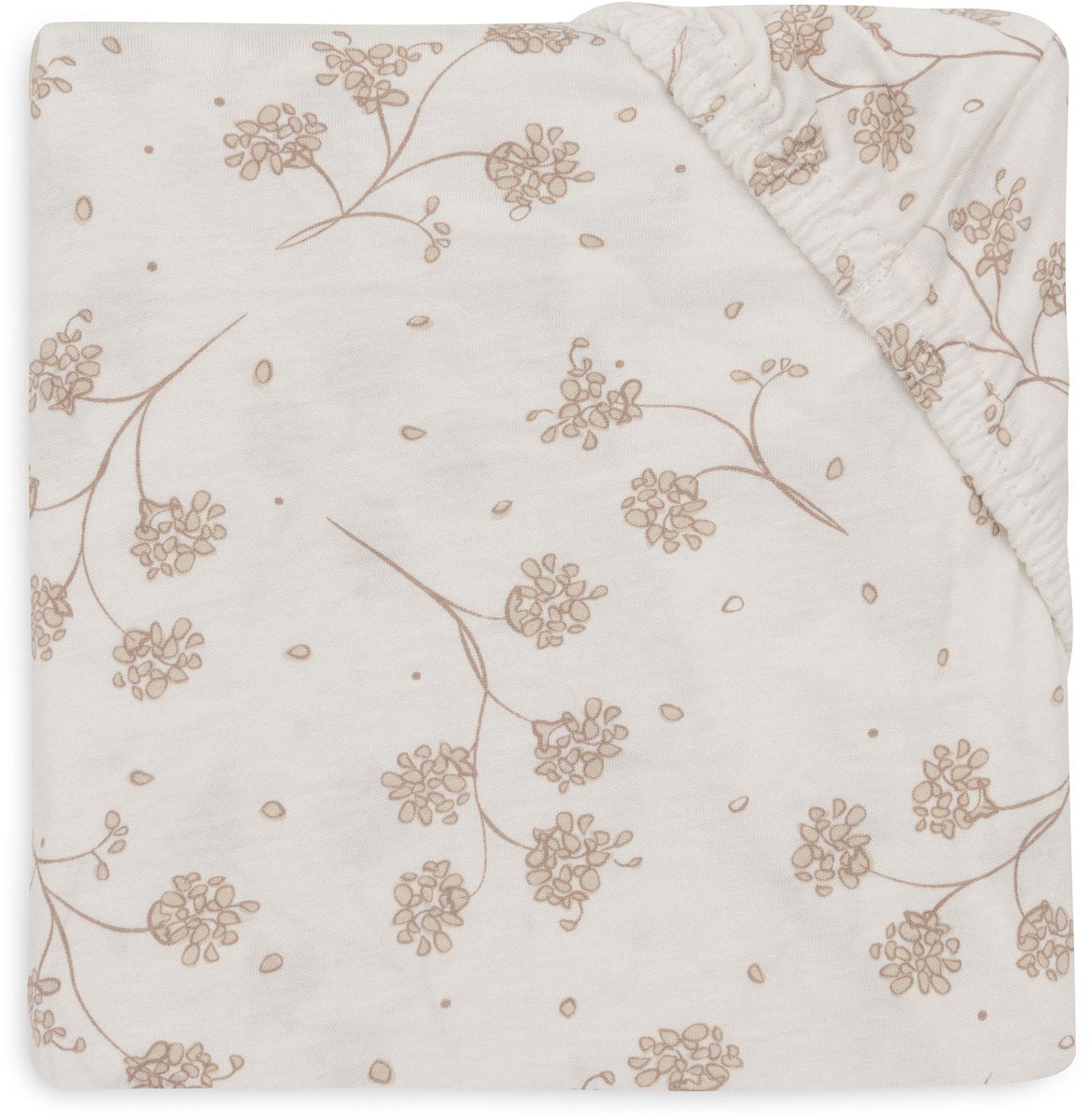 Jollein Spannbettlaken für Bett – 70 75 x 140 150 cm – Jersey – Blätterträume