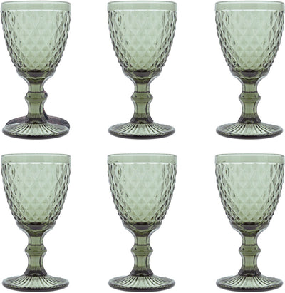 Medard de Noblat - Diamant - Weinglas 20 cl - geräuchert - 6 Stück