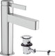 Hansgrohe finoris – Waschtisch-Mischbatterie – Einhebelbedienung – mit Ablaufgarnitur – 110 mm – Chrom