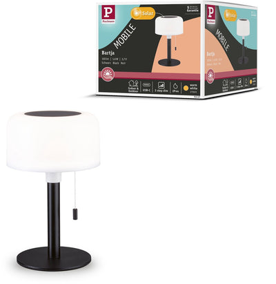 Paulmann Solar-Akkulampe Bartja IP44 dimmbar 2700k schwarz