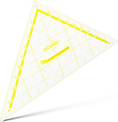 Aristo Zeichendreieck – Länge 80 cm – starr – transparent – für Tafel – AR-1650W