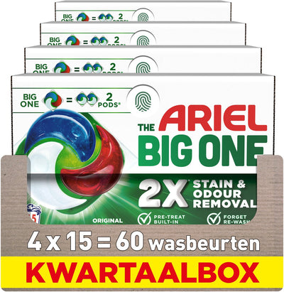 Ariel 3in1 Waschmittelpads das große Original – 4 x 15 Stück