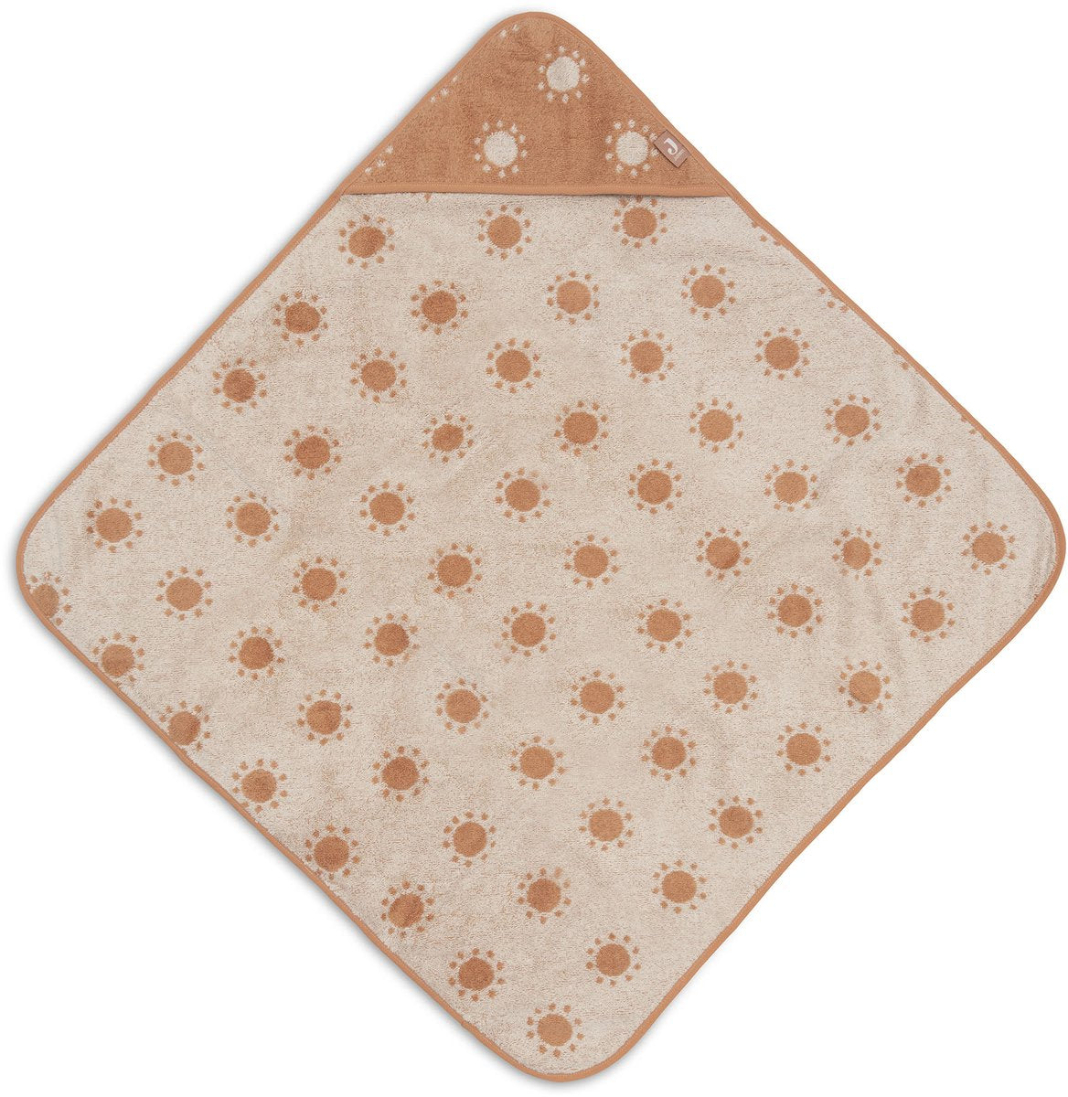 Jollein Badeumhang Baby – Jersey-Frottee – 75 x 75 cm – Jacquard – Sonne