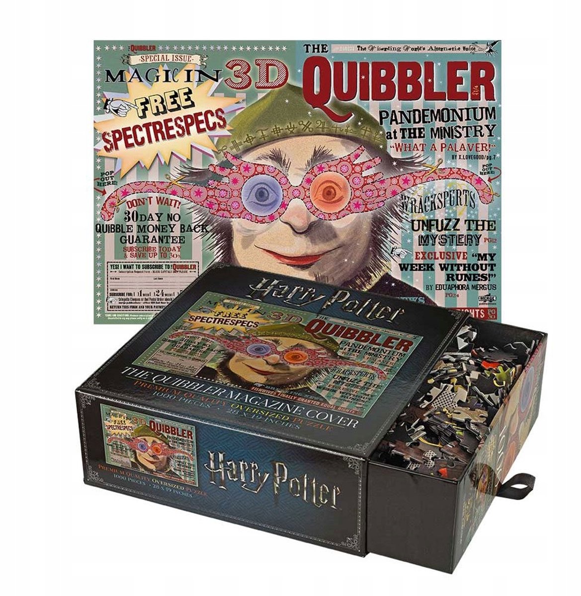 Die Noble Collection Noble Collection Harry Potter – Puzzle – Das Quibbler-Magazin-Cover