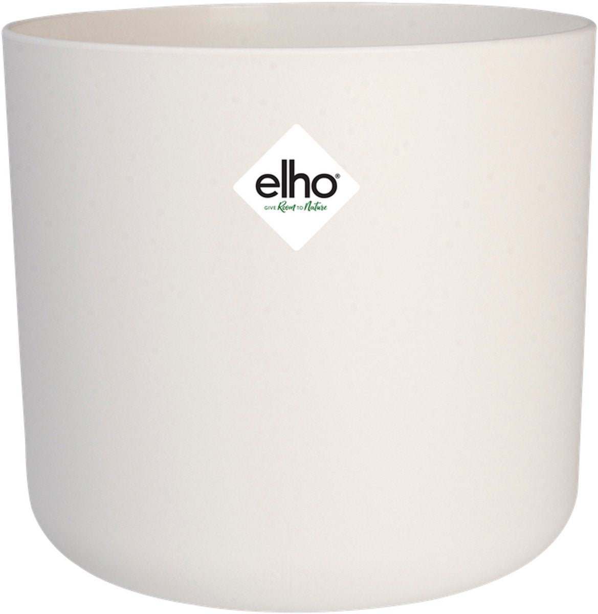 Elho b.for Soft Round 18 – Blumentopf für den Innenbereich – 100 % recycelter Kunststoff – ø 18,3 x H 16,7 cm – weiß